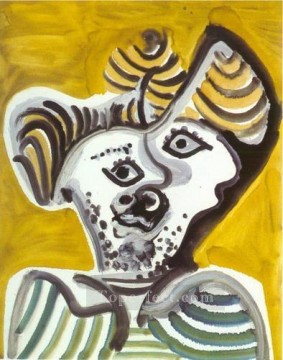 study of an apostle 2 Painting - Head of Man 4 1972 cubist Pablo Picasso